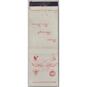 Front Strike Matchbook Cover Officers Open Mess McGuire AFB NJ MATS ADC SAC NATW